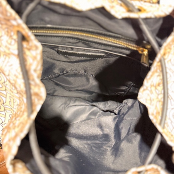 Burberry TB Monogram Rucksack Backpack Bag Nylon Purse Beige Black Gold Gorgeous main image 7